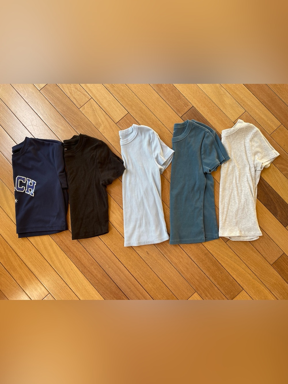 Girls Tops Lot of 5 Old Navy American Eagle No Boundaries Ribbed Tee SHEIN SZ S